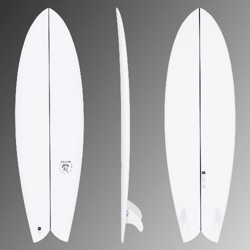 Prancha de Surf Fish 900 6'1" 42 L com 2 quilhas twin